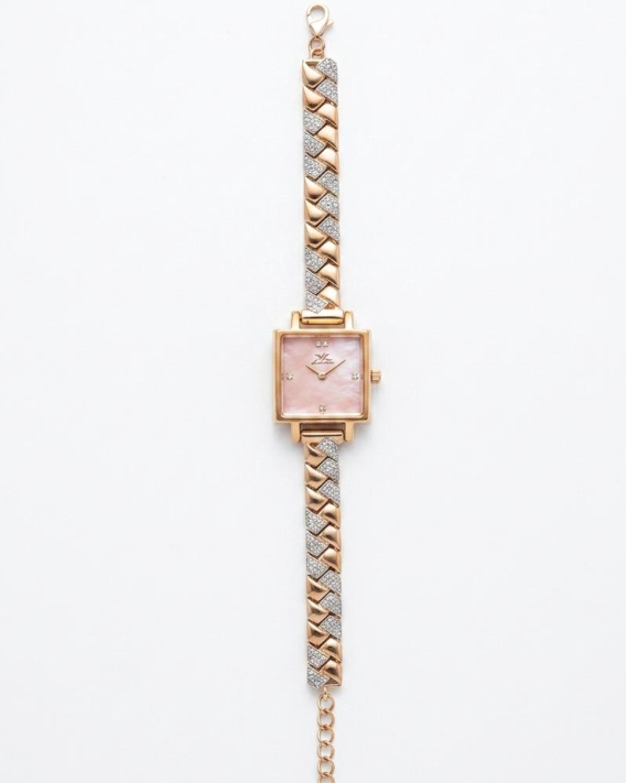 Pink Prism Watch in 92.5 Silver