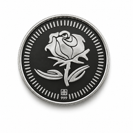 Rose 5g Coin in 999 Silver
