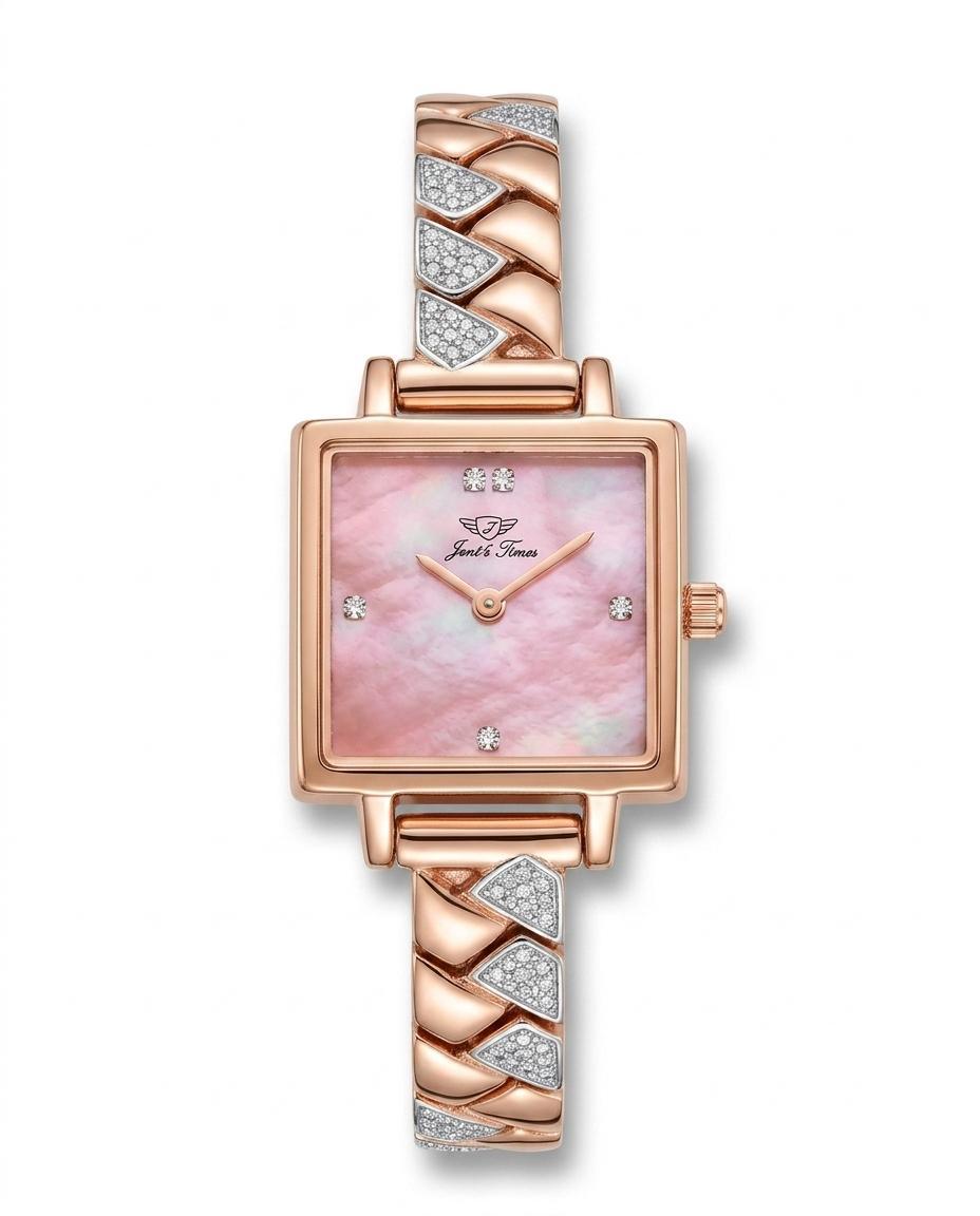 Pink Prism Watch in 92.5 Silver