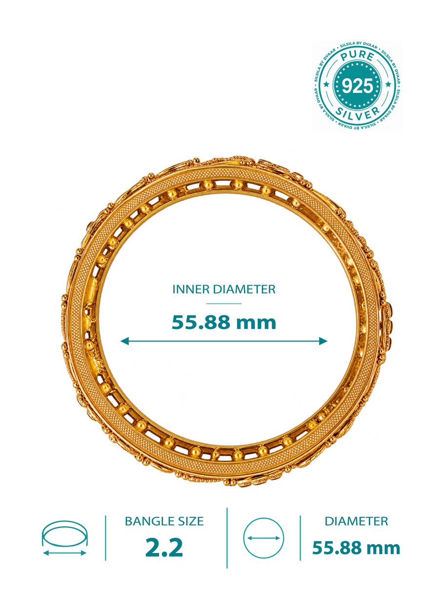Lakshmi Bangles in 92.5 Silver