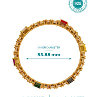 Navratna Bangles in 92.5 Silver