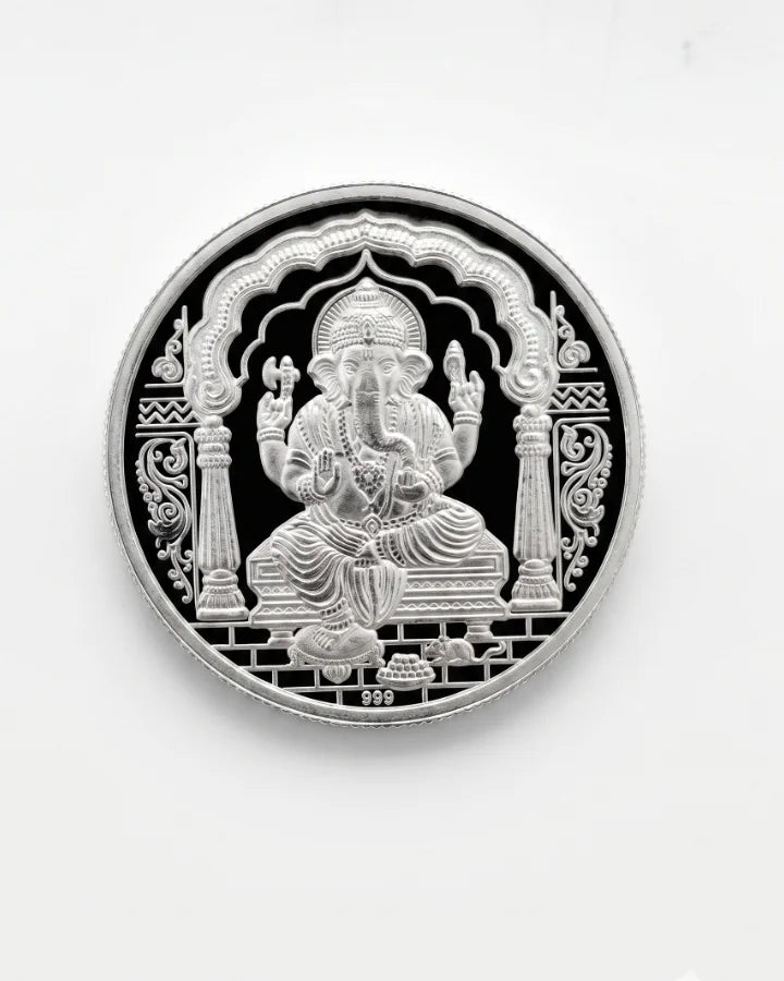 Ganesha Coin in 999 Silver