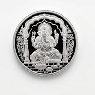 Ganesha Coin in 999 Silver