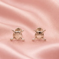 Veer Dhaal Studs 92.5 Silver