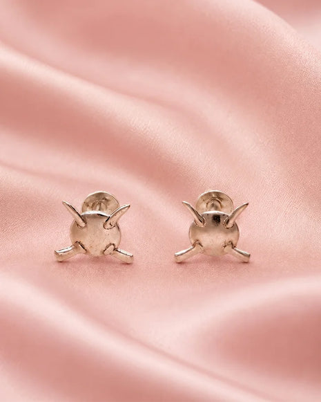 Veer Dhaal Studs 92.5 Silver